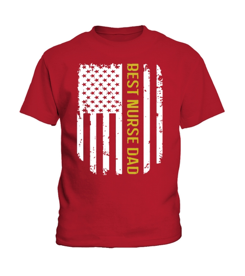 Vintage American Flag Proud Best Nurse Dad shirt Kids T-Shirt