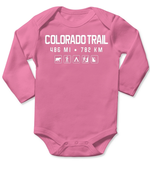 Colorado Trail Hiking T-Shirt Long Sleeve Baby One-Piece