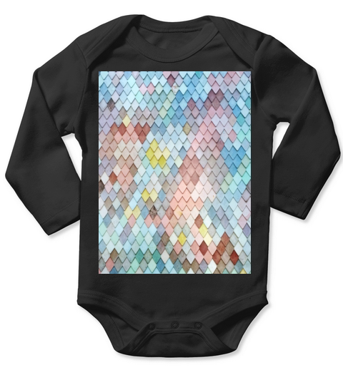 multicolored pattern Long Sleeve Baby One-Piece