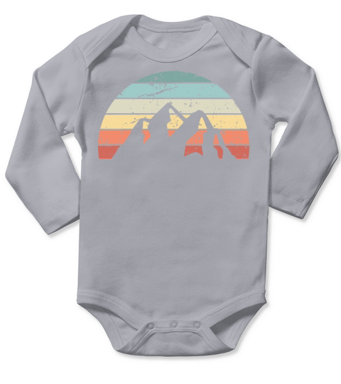 Retro Geology Sunset Vintage Geologist Sunrise Long Sleeve Baby One-Piece