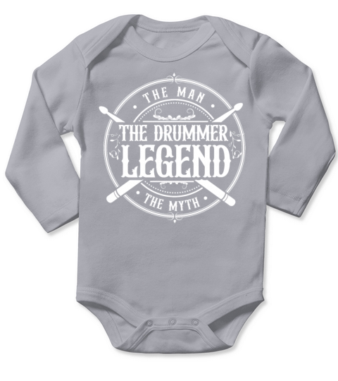 The Man the myth the drummer legend Long Sleeve Baby One-Piece