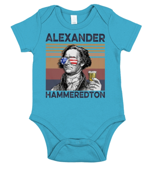 Alexander Hammerstone Drink Beer the 4th of July vintage shirtn Short Sleeve Baby One-Piece