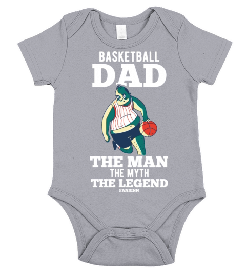 Basketball Dad The Man The Myth The Legend Short Sleeve Baby One-Piece