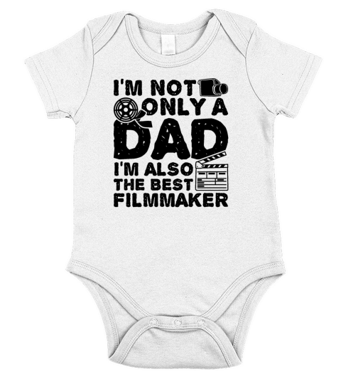 Cameraman Dad Short Sleeve Baby One-Piece