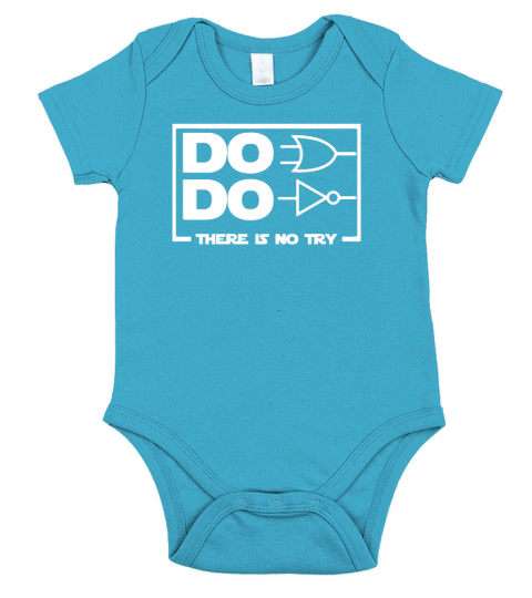 Do Do There Is No Try Short Sleeve Baby One-Piece
