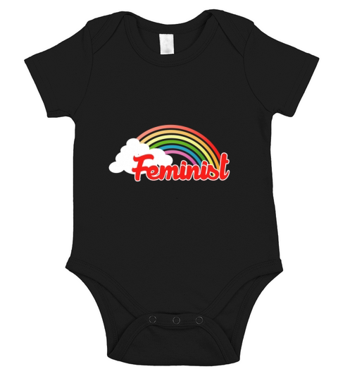 Feminist rainbow Short Sleeve Baby One-Piece