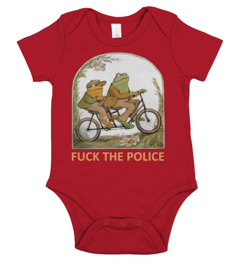 Frog and Toad  F CK the Police Short Sleeve Baby One-Piece