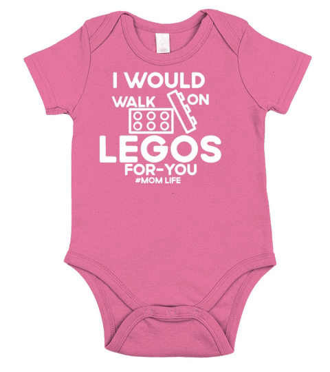 I WOULD WALK ON LEGOS FOR YOU Short Sleeve Baby One-Piece