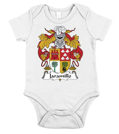 Jaramillo Family Crest Spanish Family Crests Short Sleeve Baby One-Piece