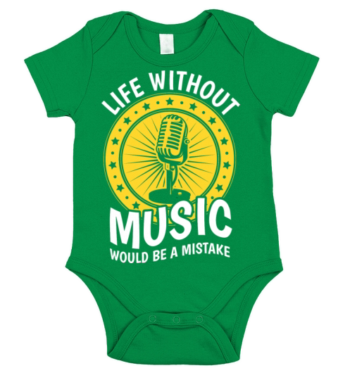 Music Band Short Sleeve Baby One-Piece