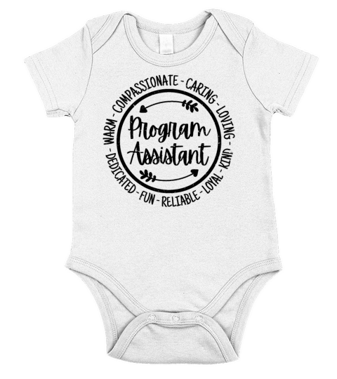 Program Assistant Vintage Gift Short Sleeve Baby One-Piece