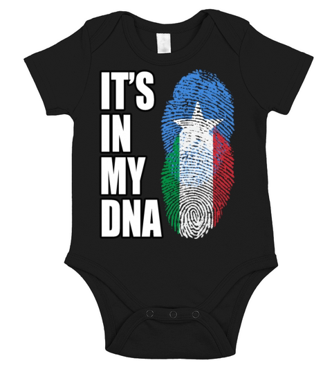 Somali And Italian Vintage Heritage DNA Flag Short Sleeve Baby One-Piece