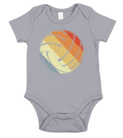 Vintage Volleyball Short Sleeve Baby One-Piece