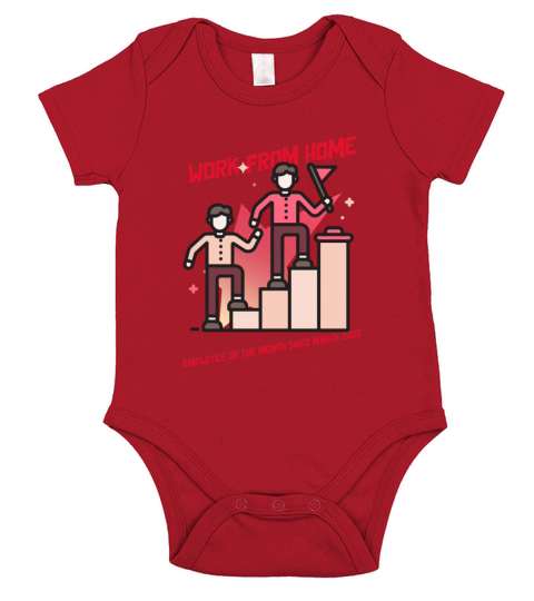 Work From home - Employee of the month Short Sleeve Baby One-Piece