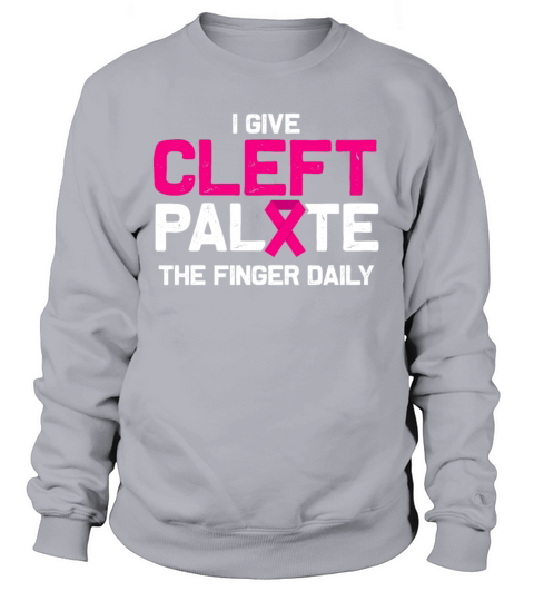 Cleft Palate Lip Living Strong Awareness design Sweatshirt Unisex