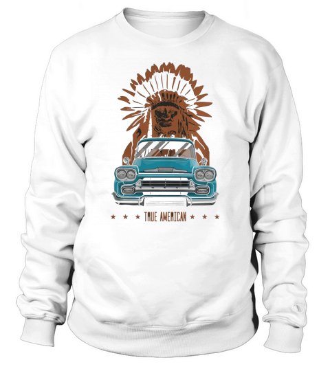 shirt True American- Chevy Apache Pickup Truck (aquamarine) Sweatshirt Unisex
