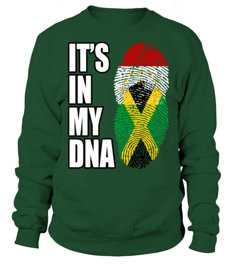 Tajikistani And Jamaican Vintage Heritage DNA Flag Sweatshirt Unisex