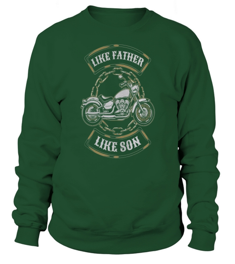 Vintage Like Father Like Son Motorcycle T-Shirt Gift Sweatshirt Unisex