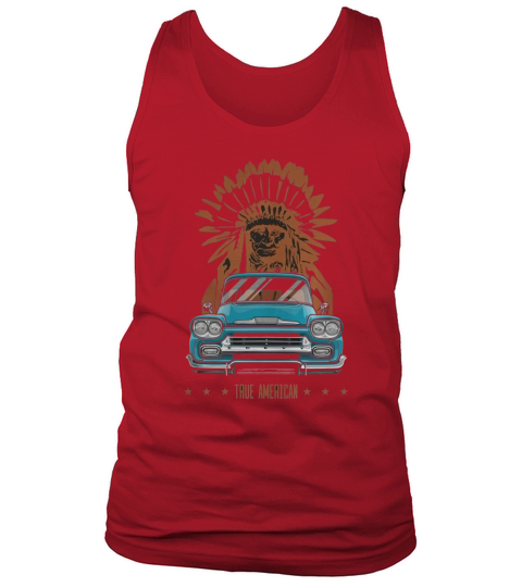 shirt True American- Chevy Apache Pickup Truck (aquamarine) Tank Top Unisex