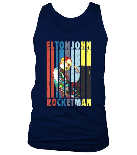 Vintage Elton John Rocketman Playing Piano shirt Tank Top Unisex