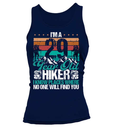 29 Birthday Hikers Vintage Mountains 29 Years Old Tank top Woman