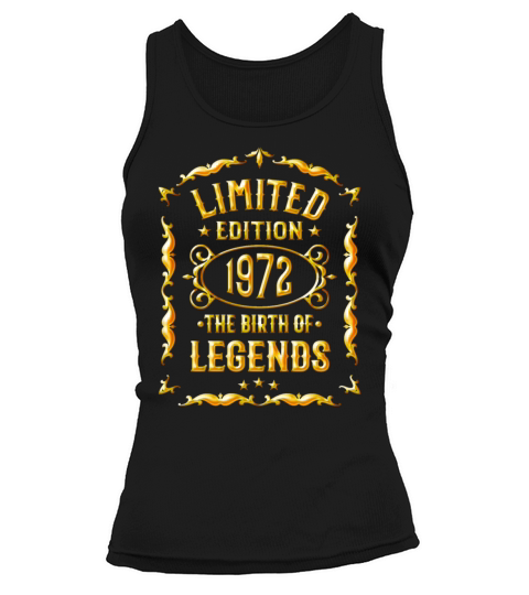 50th Birthday Birth of legends Vintage 1972 Tank top Woman