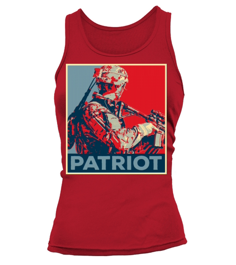 Patriot Vintage Poster Army Tank top Woman