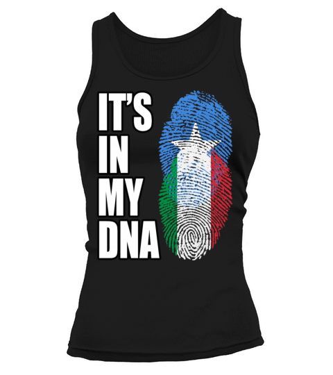 Somali And Italian Vintage Heritage DNA Flag Tank top Woman