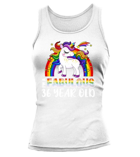 Unicorn Age 36 Years Gay Pride LGBT Pride Month Tank top Woman