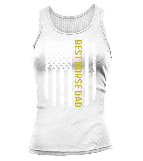 Vintage American Flag Proud Best Nurse Dad shirt Tank top Woman