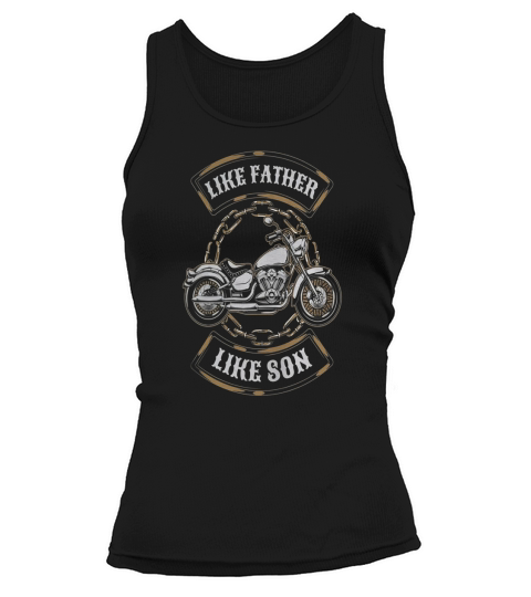 Vintage Like Father Like Son Motorcycle T-Shirt Gift Tank top Woman