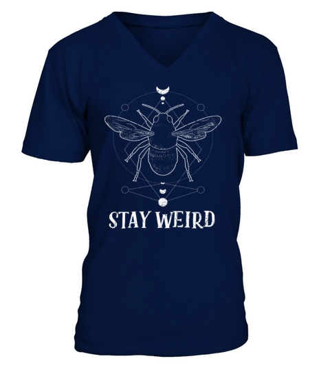 Bee Tarot Card Occult Club Weird Gothic V-Neck T-shirt