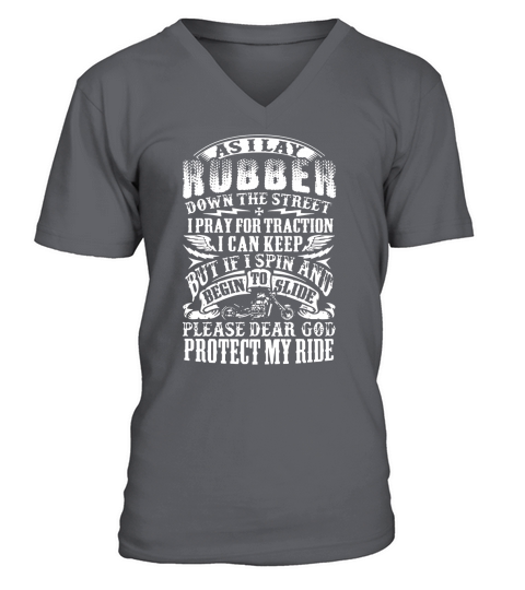 Biker Prayer Shirt V-Neck T-shirt