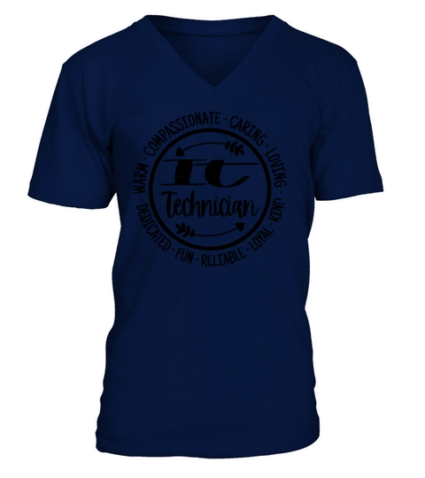 IT Technician Vintage Gift V-Neck T-shirt
