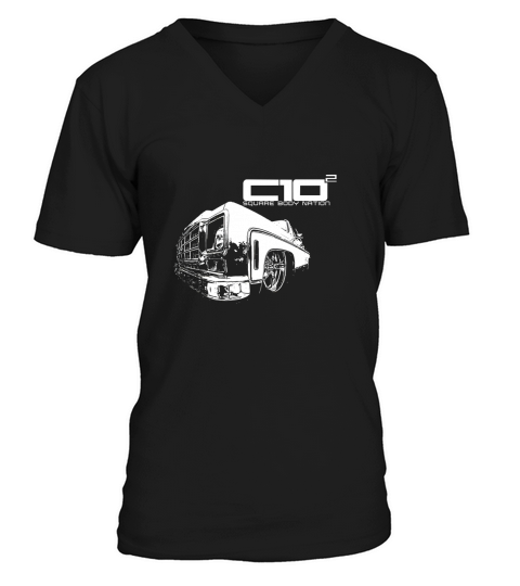 SBN C10 Square 70s Design V-Neck T-shirt