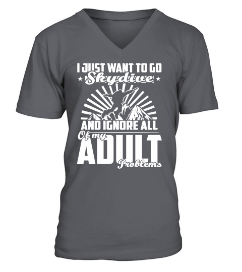 T-shirt Skydive-prob V-Neck T-shirt