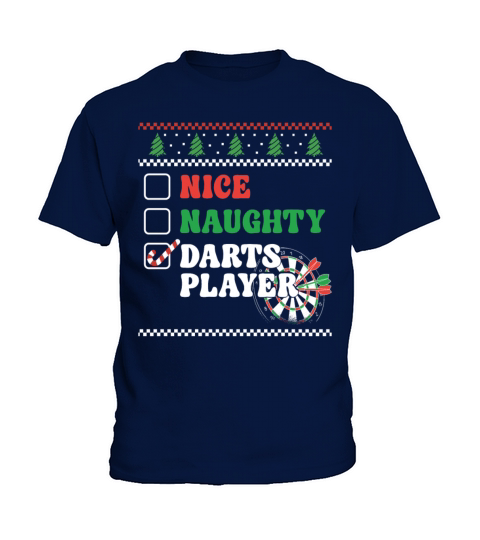 Darts Board Christmas Vintage Nice Kids T-Shirt