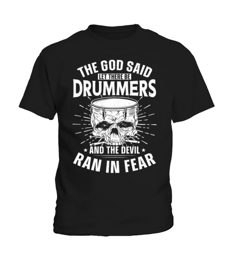 Drummer Drum Set Vintage The God Kids T-Shirt