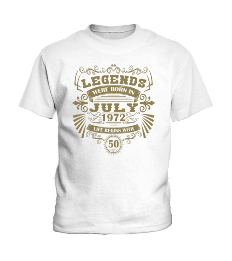 July 1972 50th Birthday Gifts Men Women Kids T-Shirt
