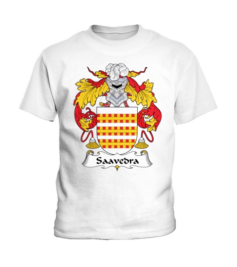 Saavedra Family Crest Portuguese Family Crests - Coffee Mug (colored) Kids T-Shirt