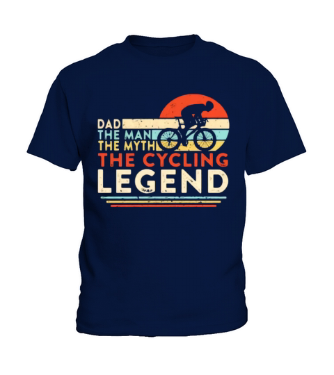 Vintage Dad The Man The Myth The Cycling Legend shirth Kids T-Shirt