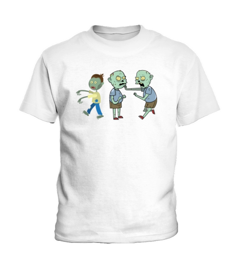 Zombie Kids Clothes Vintage Horror Retro Funny Kids T-Shirt