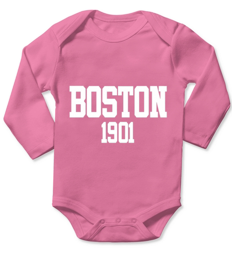 boston 1901 variant Long Sleeve Baby One-Piece