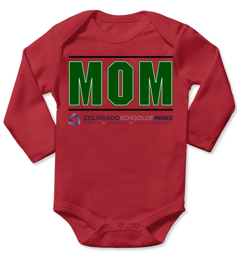 Colorado School Of Mines Proud Mom Parents Day 2020 Long Sleeve Baby One-Piece