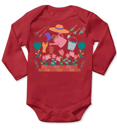 Garden Tools Gardening Long Sleeve Baby One-Piece