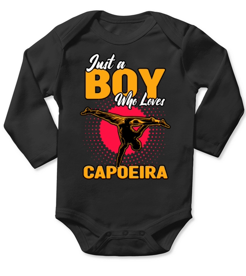 Just A Boy Who Loves Capoeira Long Sleeve Baby One-Piece
