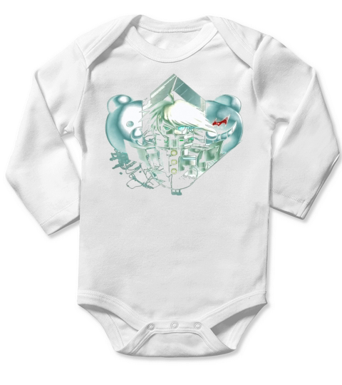 Keebo From Danganronpa V3 Long Sleeve Baby One-Piece