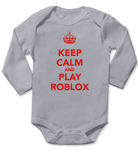 Keep Calm And Play Roblox Long Sleeve Baby One-Piece