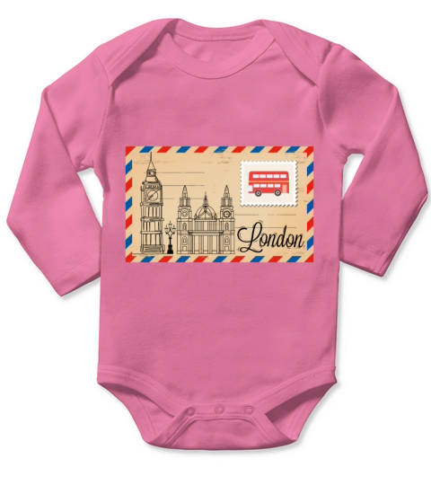 London Long Sleeve Baby One-Piece