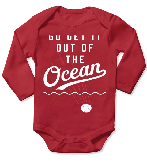 Max Muncy go get it out of the ocean - Baby Onesie Long Sleeve Baby One-Piece